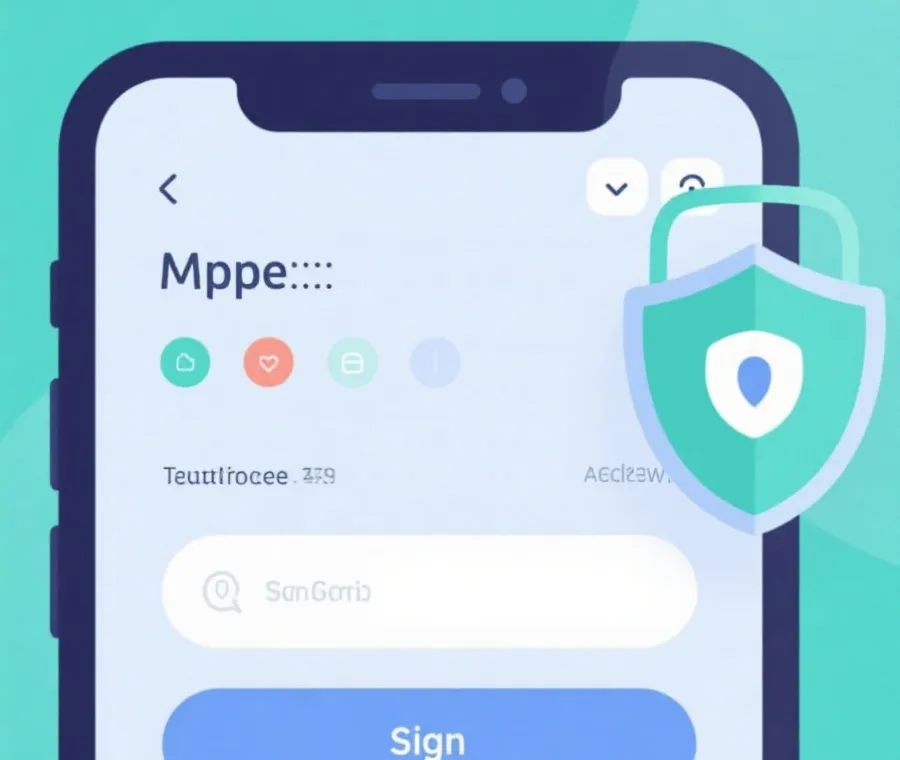 移动端登录流程示意图
