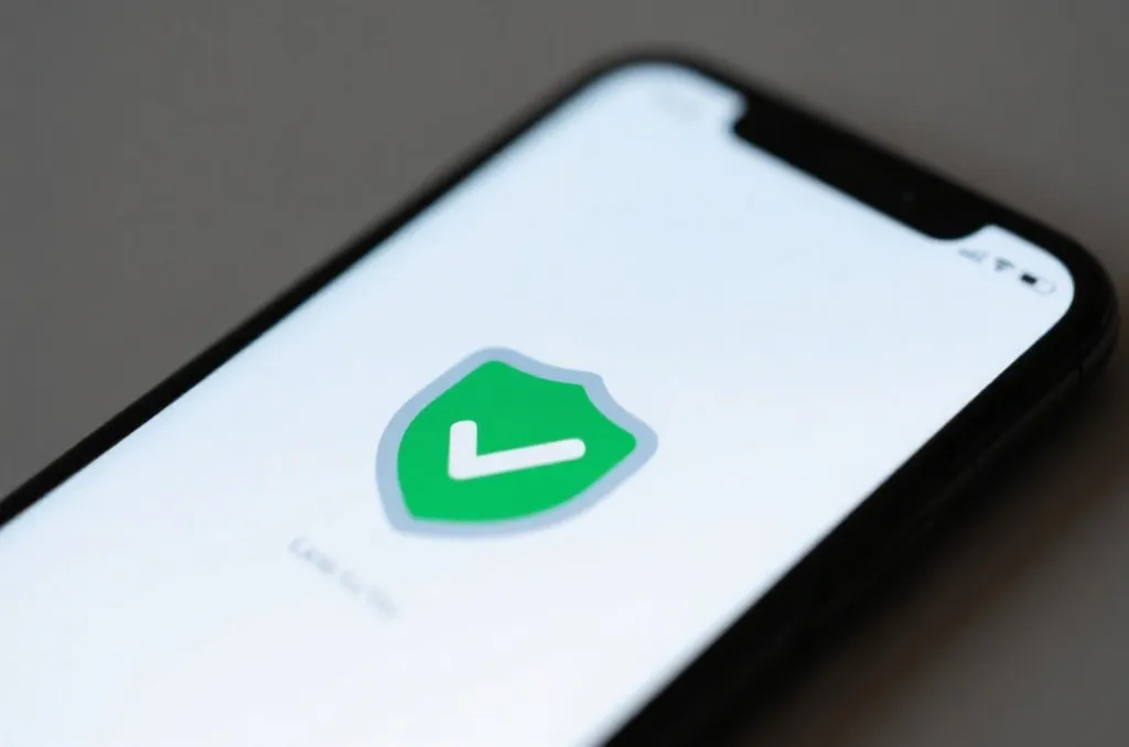 智能手机接收安全验证码示意图