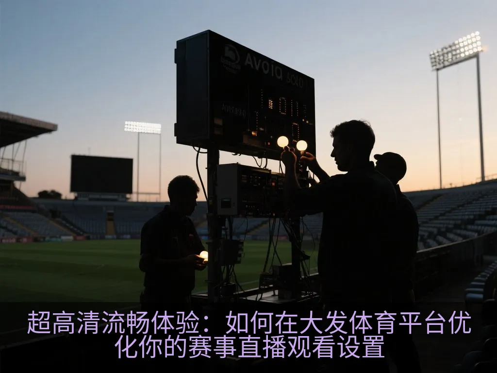 多屏分屏显示器概念图，展示抽象的体育场馆绿色色调和数据图表